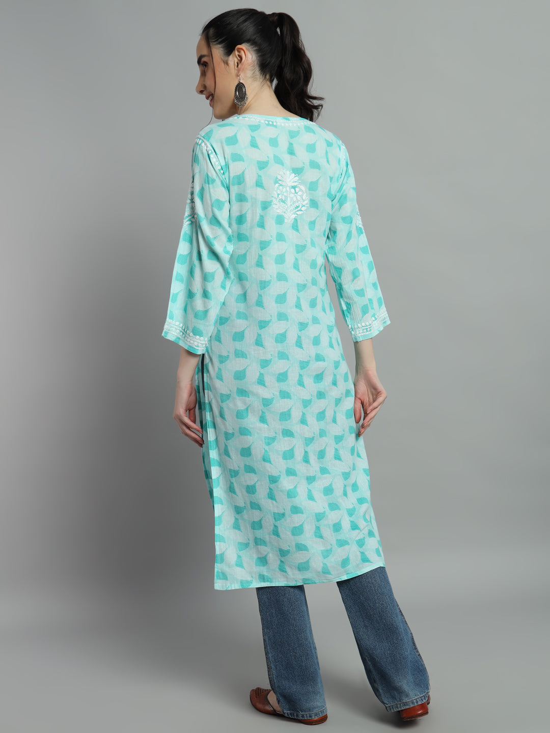 MULMUL PRINTED KURTI