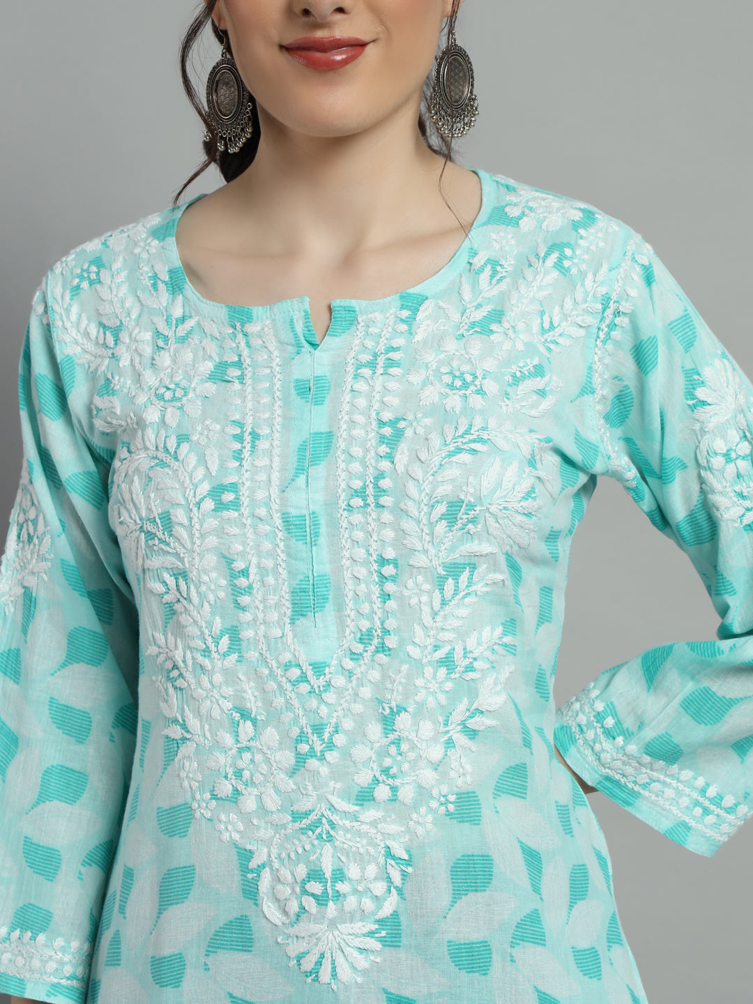 MULMUL PRINTED KURTI