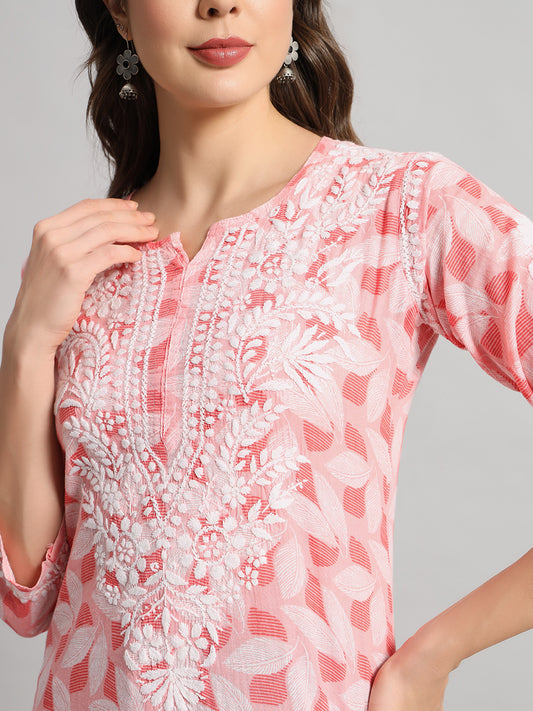 MULMUL PRINTED KURTI