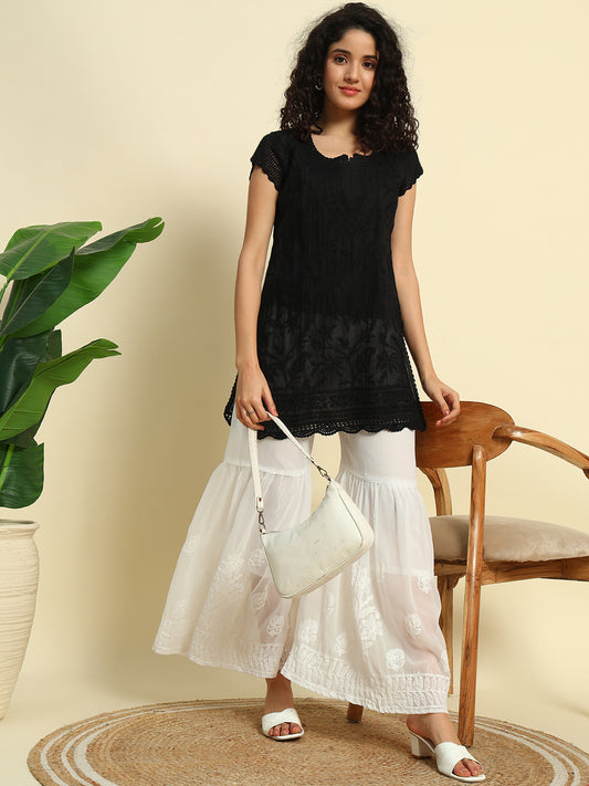 ChikanKari Short Top Kuti