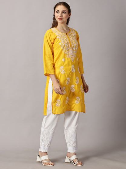 GIRL WEAR CHIKAN KURTI