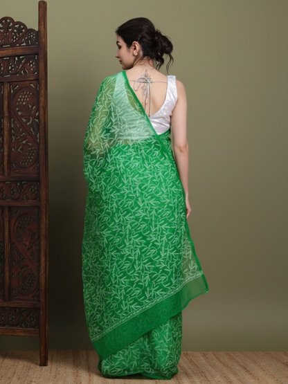 Exclusive Tepchi Hand-Made Chikankari Saree
