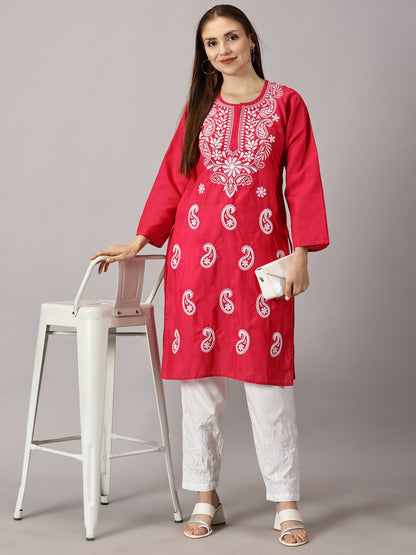 GIRL WEAR CHIKAN KURTI