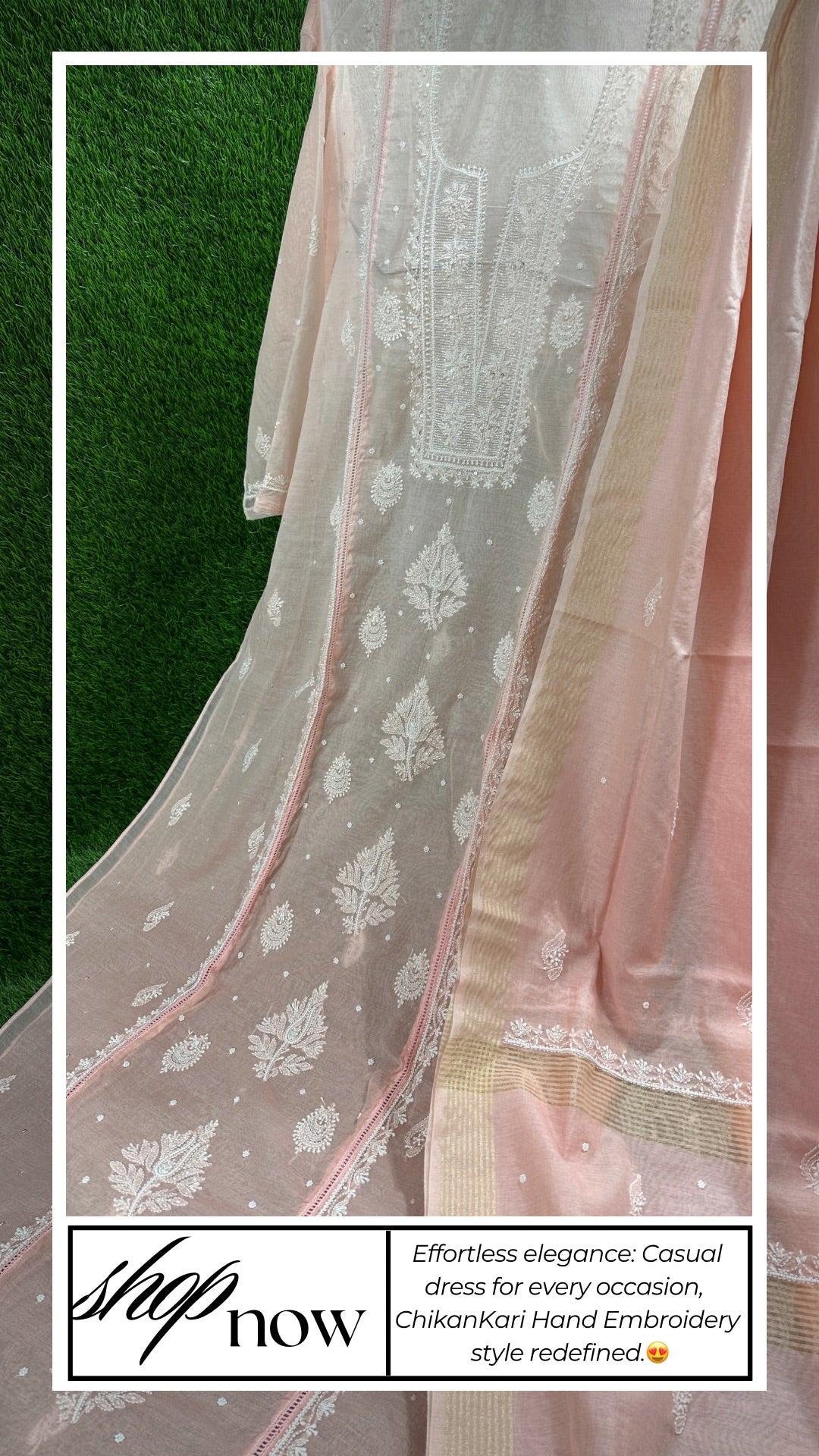 Soft Chanderi dress | Semi-Stitched suits | Embellished Elegance | Elegant Ethnics | Semi-Stitched Styles