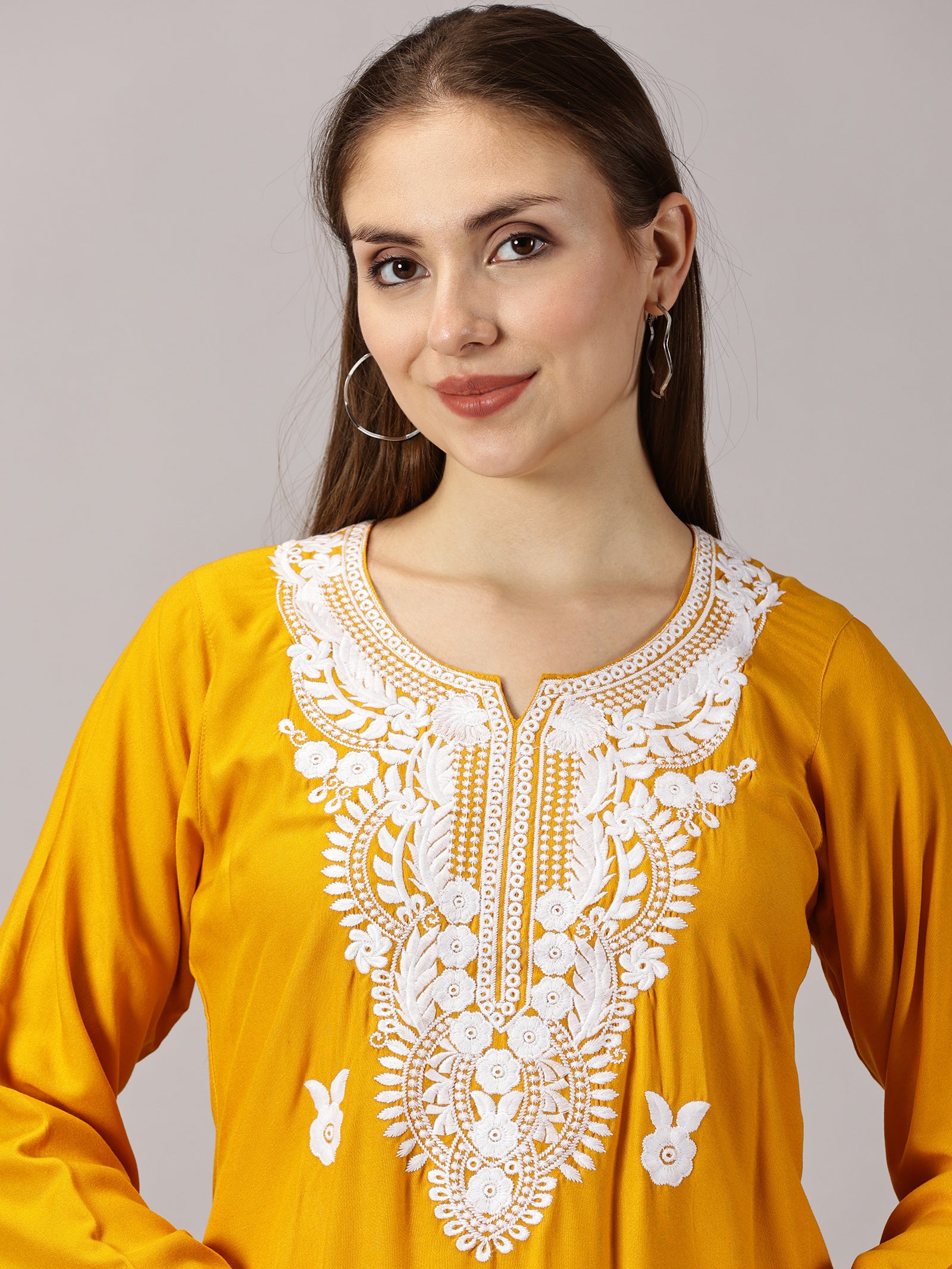 chikan kurti
