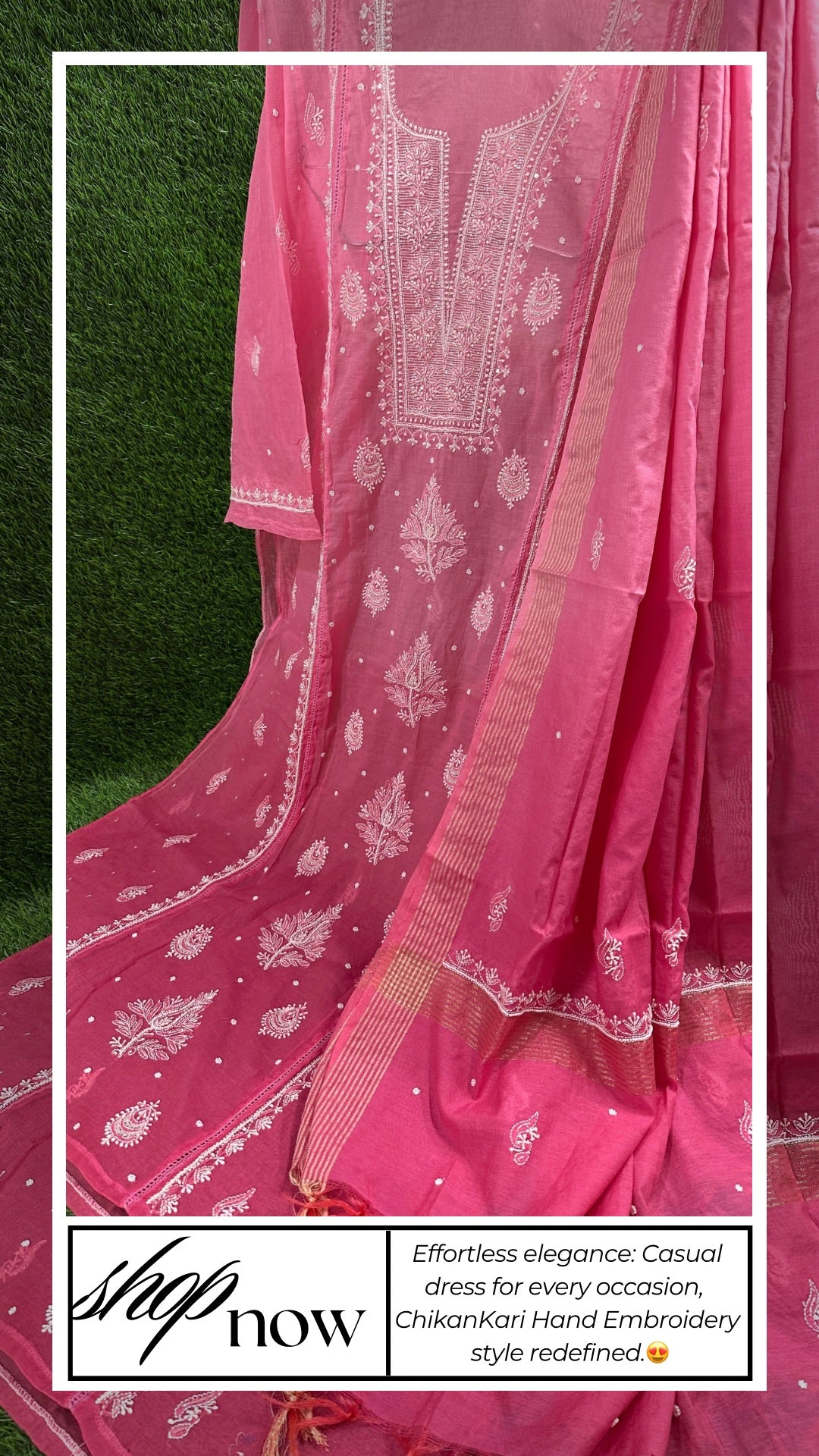 Soft Chanderi dress | Semi-Stitched suits | Embellished Elegance | Elegant Ethnics | Semi-Stitched Styles