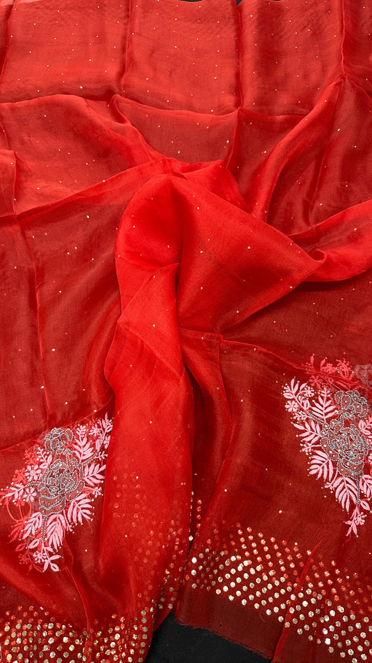 Pure Organza silk dupatta