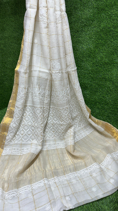 Beautiful Soft Pure Mul Chanderi Silk Saree