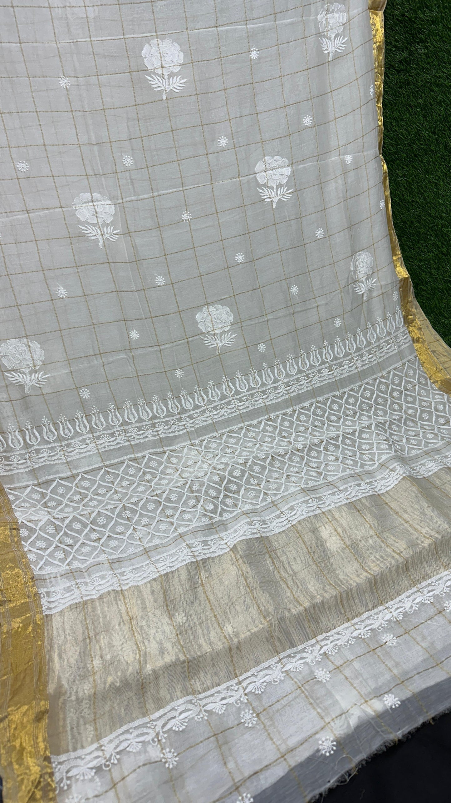 Beautiful Soft Pure Mul Chanderi Silk Saree