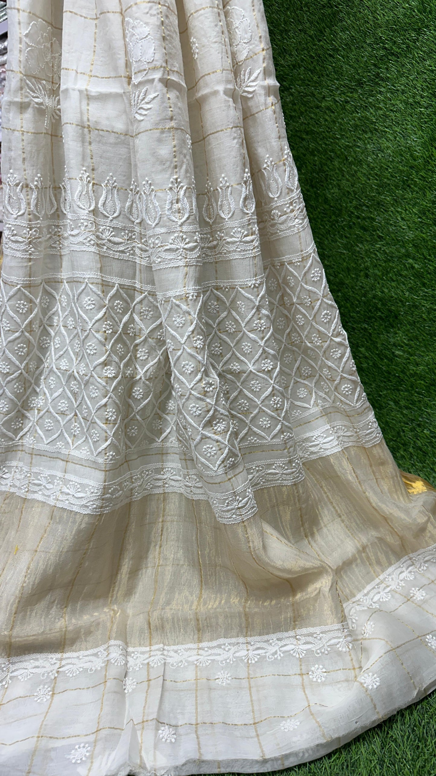 Beautiful Soft Pure Mul Chanderi Silk Saree