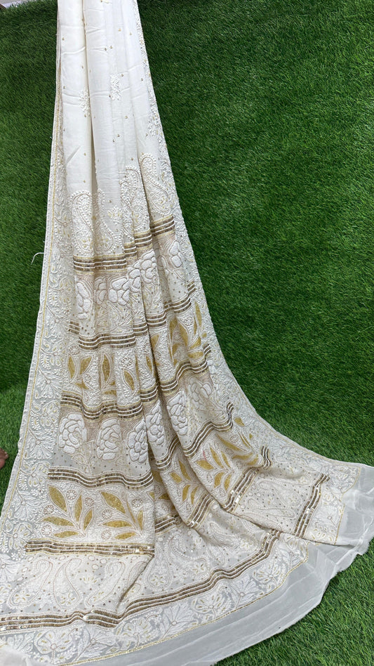 ChikanKari Saree