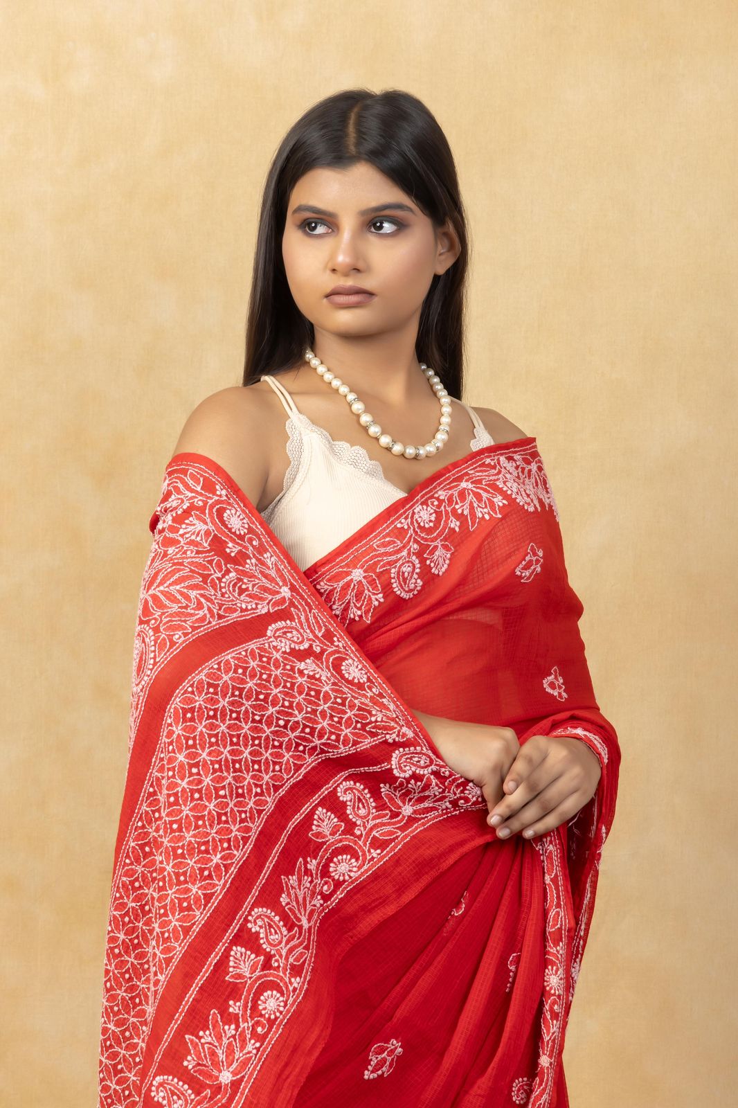 CHIKANKARI KOTA DORIA SAREE