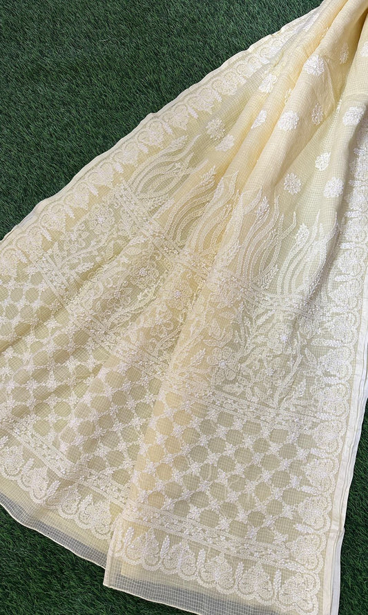 CHIKANKARI KOTA DORIA SAREE 