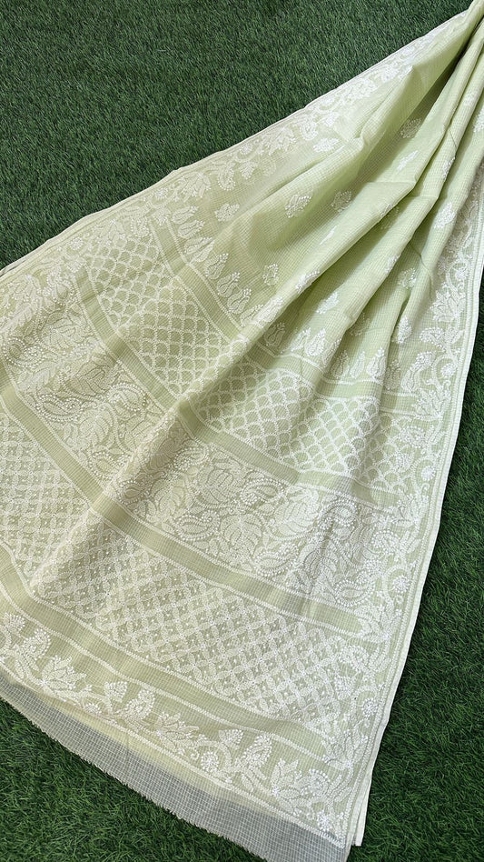 CHIKANKARI KOTA DORIA SAREE 