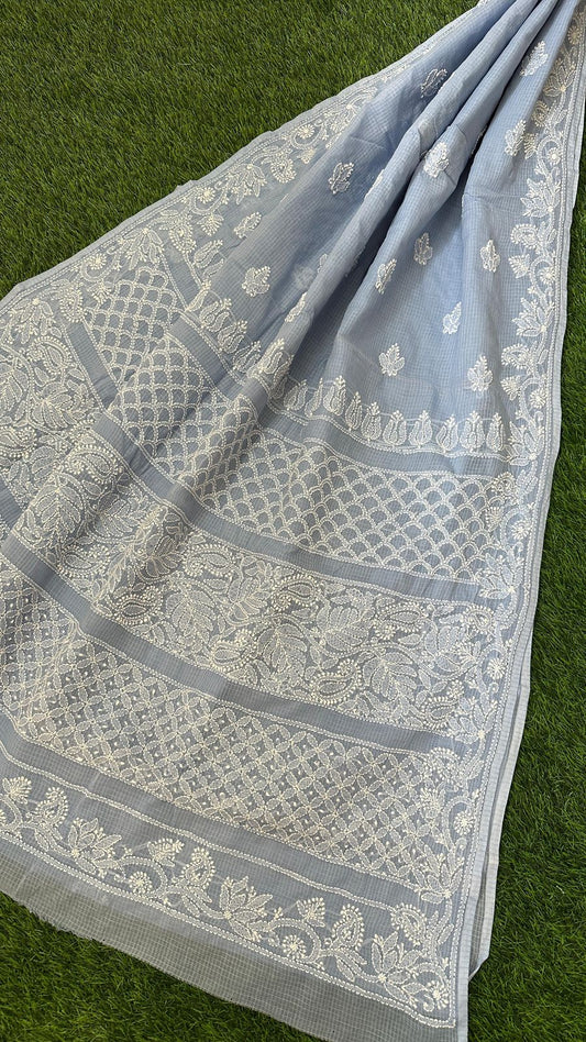 CHIKANKARI KOTA DORIA SAREE 