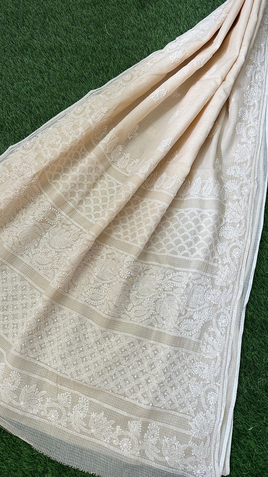 CHIKANKARI KOTA DORIA SAREE 