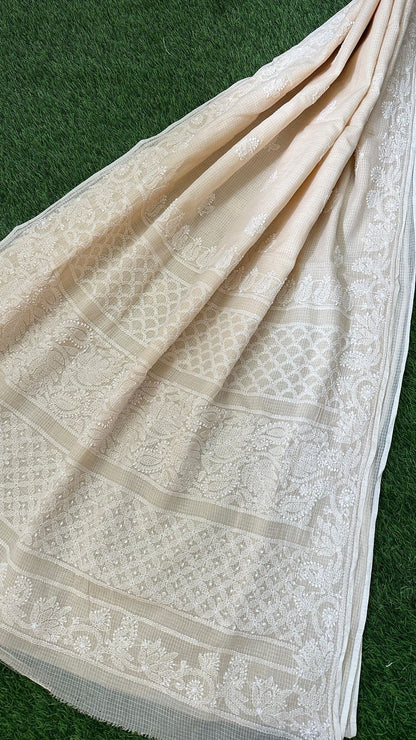 CHIKANKARI KOTA DORIA SAREE 