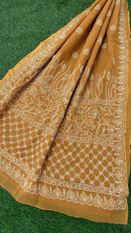 CHIKANKARI KOTA DORIA SAREE 