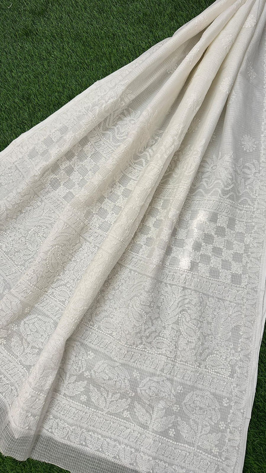 CHIKANKARI KOTA DORIA SAREE 