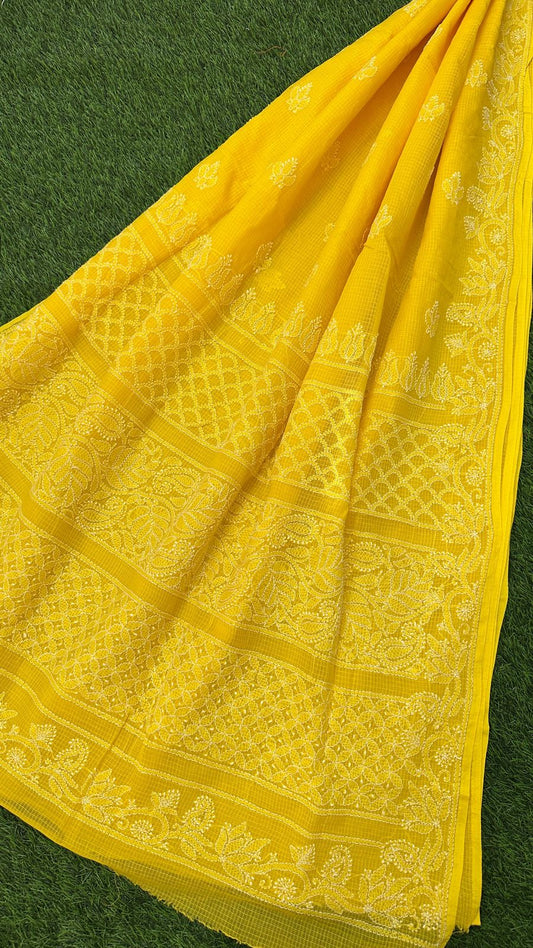 CHIKANKARI KOTA DORIA SAREE 