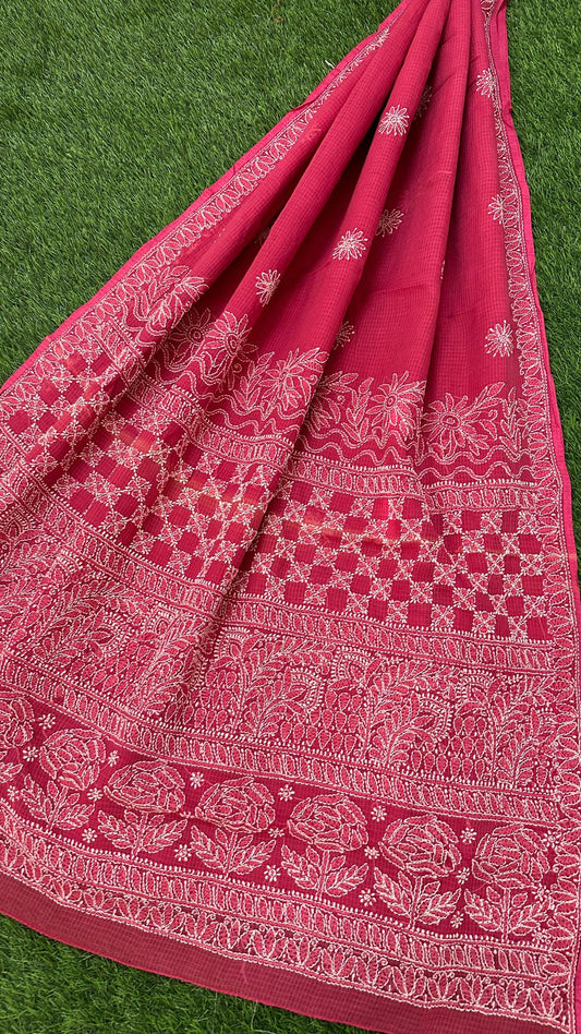 CHIKANKARI KOTA DORIA SAREE