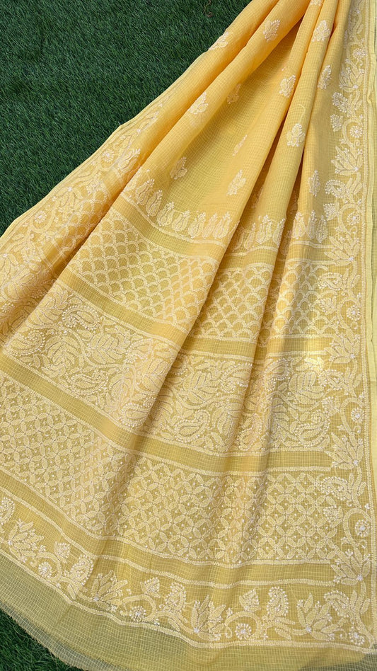 CHIKANKARI KOTA DORIA SAREE