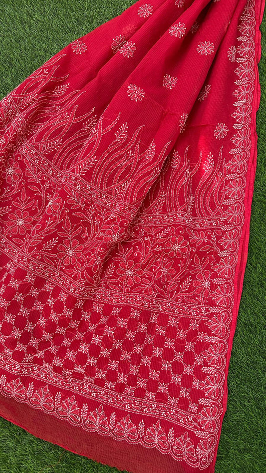 CHIKANKARI KOTA DORIA SAREE