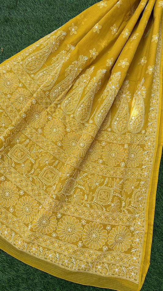 CHIKANKARI KOTA DORIA SAREE