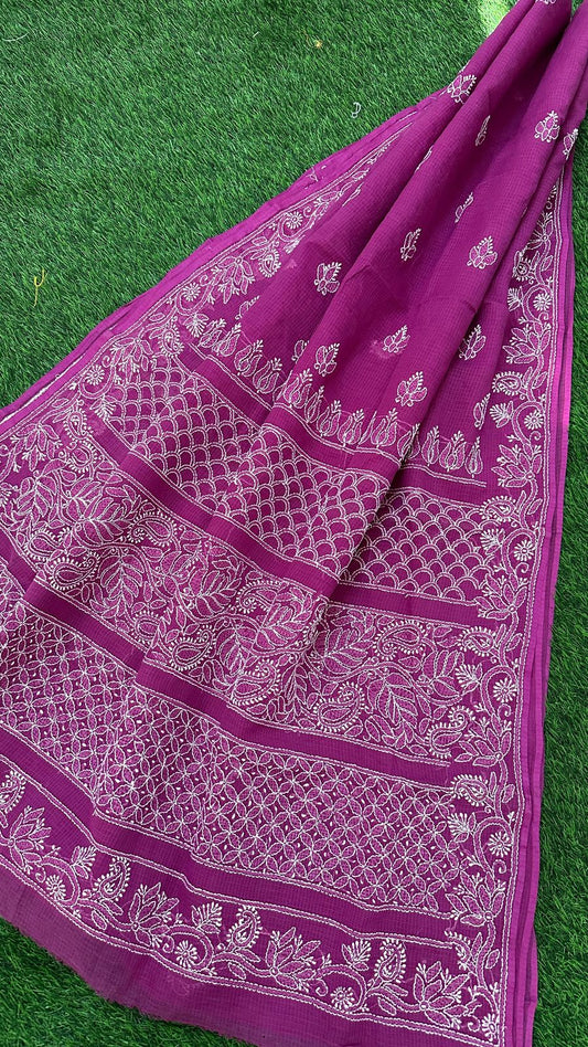 CHIKANKARI KOTA DORIA SAREE
