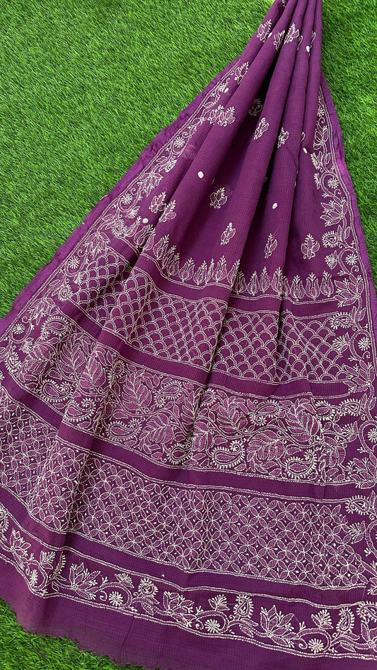 CHIKANKARI KOTA DORIA SAREE