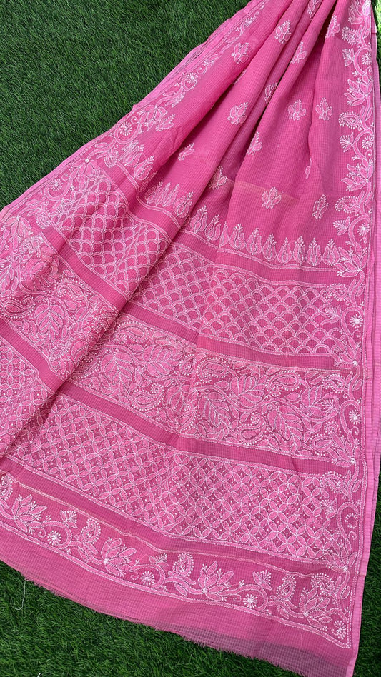 CHIKANKARI KOTA DORIA SAREE